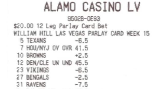 nfl parlay